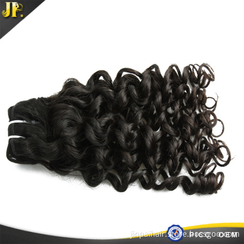 Double Layers Mongolian Human Hair 8A Jerry Curl Hair Weft
